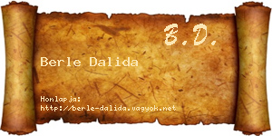 Berle Dalida névjegykártya